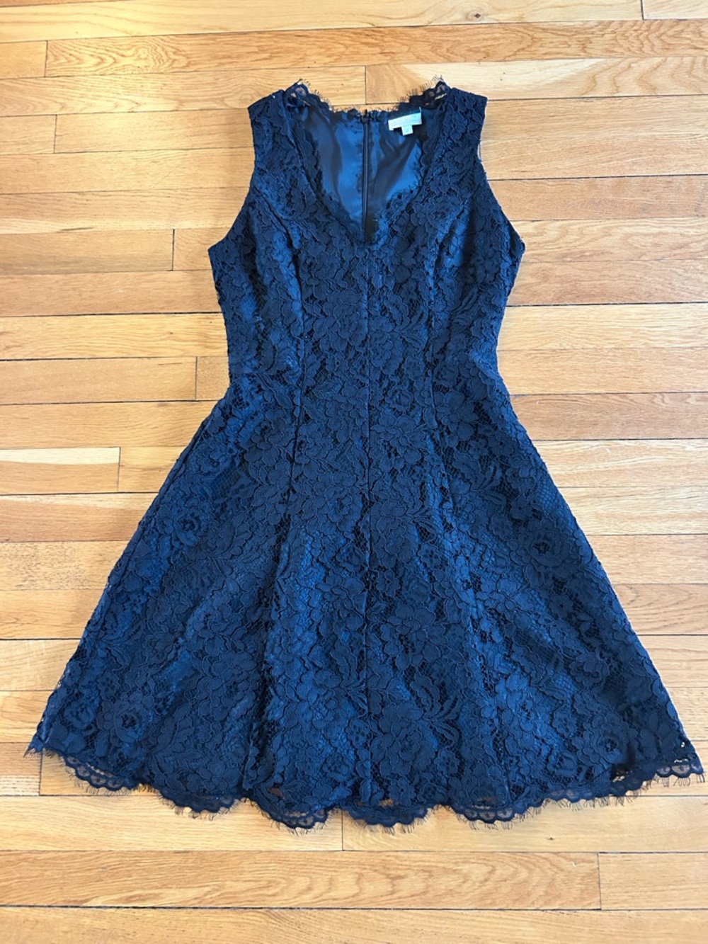 Shoshanna black lace cocktail dress
